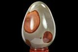 Polished Polychrome Jasper Egg - Madagascar #134569-1
